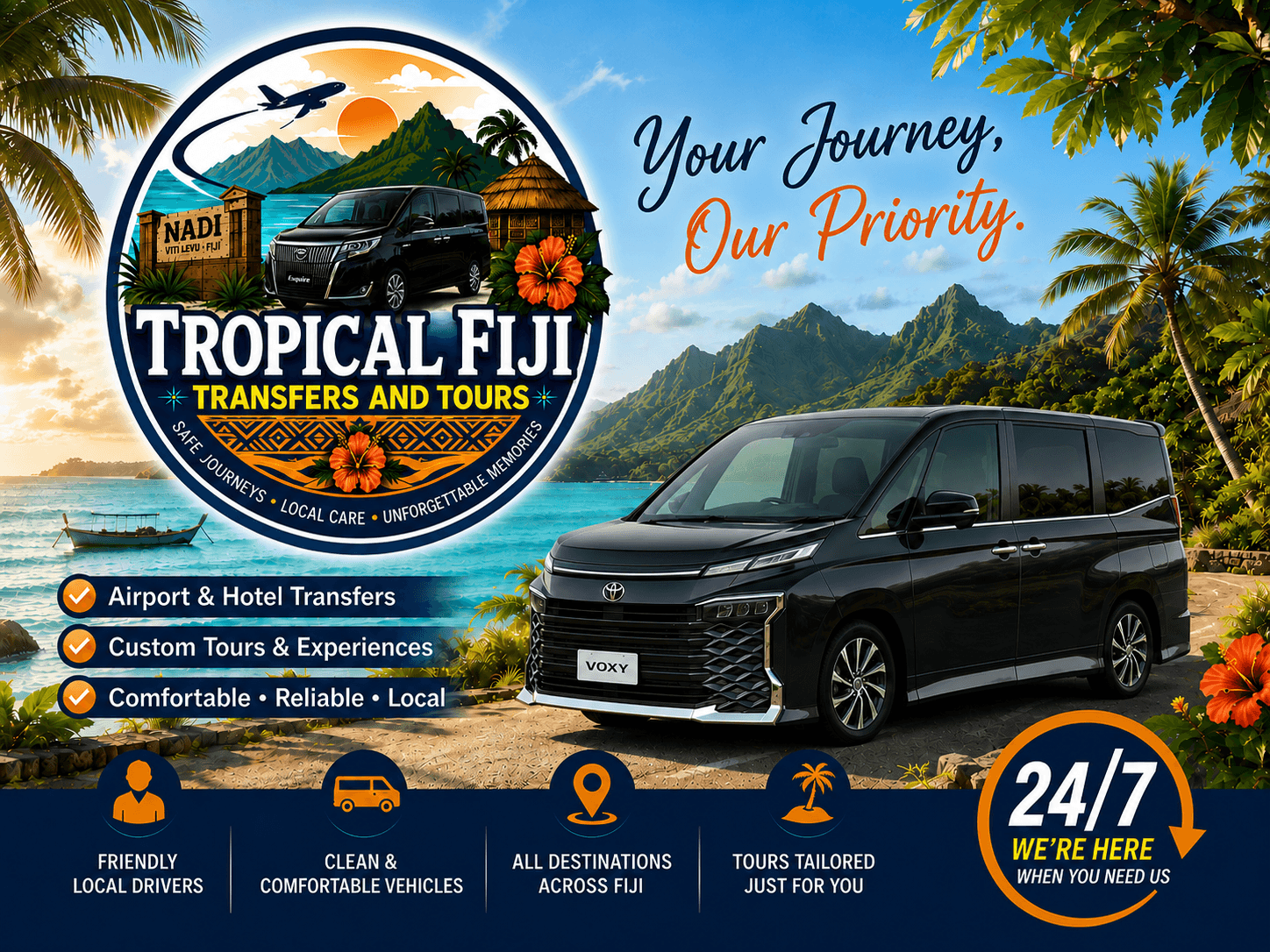 Nadi Airport Transfers ↔ Fiji Resorts